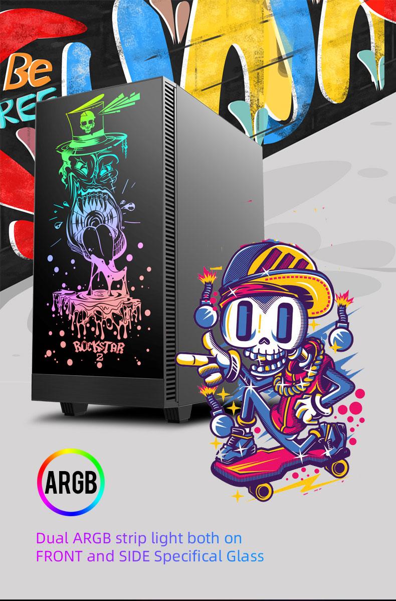 Gamemax RockStar 2 Black Gaming Computer Case